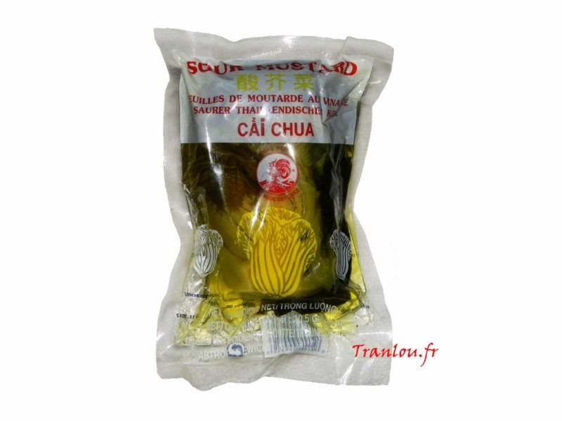 Feuilles de moutarde au vinaigre Cai Chua 300g Cock Brand