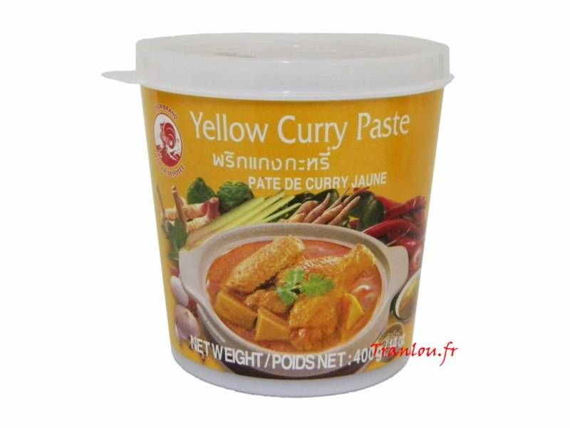 Pâte de curry jaune 400g Cock Brand