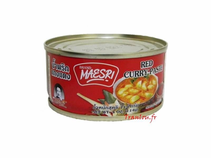 Pâte de curry rouge 114g Maesri