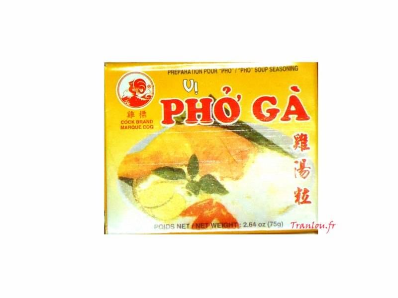 Pho gà (préparation pour soupe pho) saveur poulet 75g