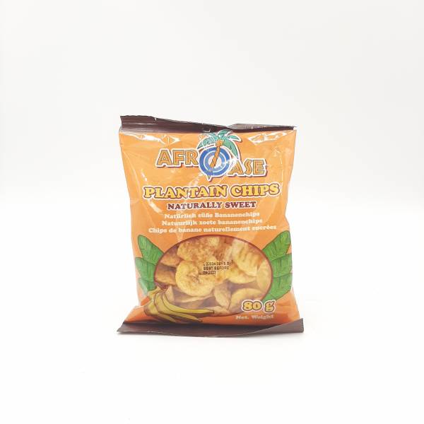Chips Bananes Plantins Sucrées 80g AFROASE