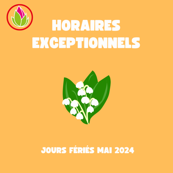 Horaires Mai 2024