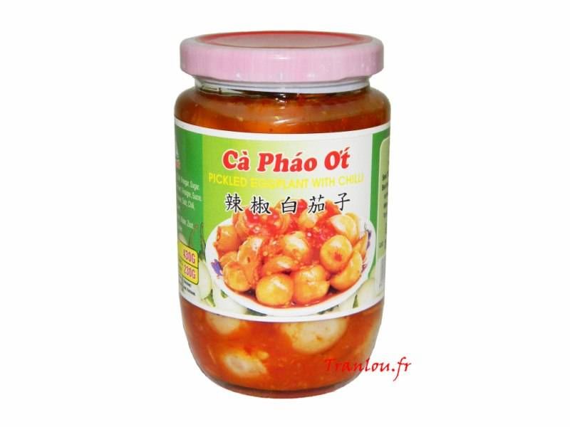 Aubergine pimentée en saumure 430g Ca Phao Ot Vinawang