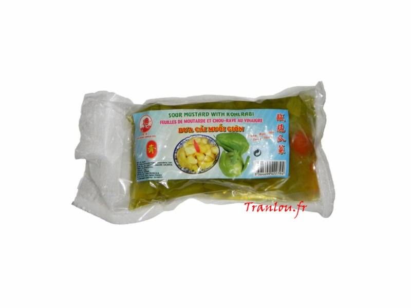 Feuilles de moutarde et chou rave au vinaigre 300g Cock Brand