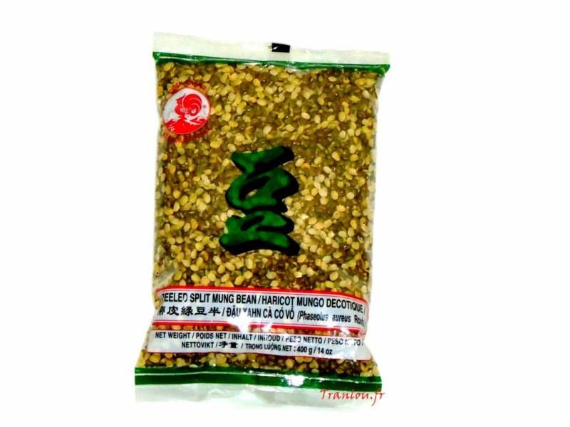 Haricot mungo décortiqué (concassé avec peau) 400g