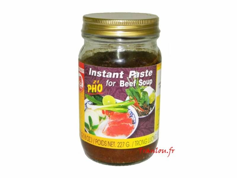 Pâte instantanée pour soupe au boeuf 227g Cock Brand