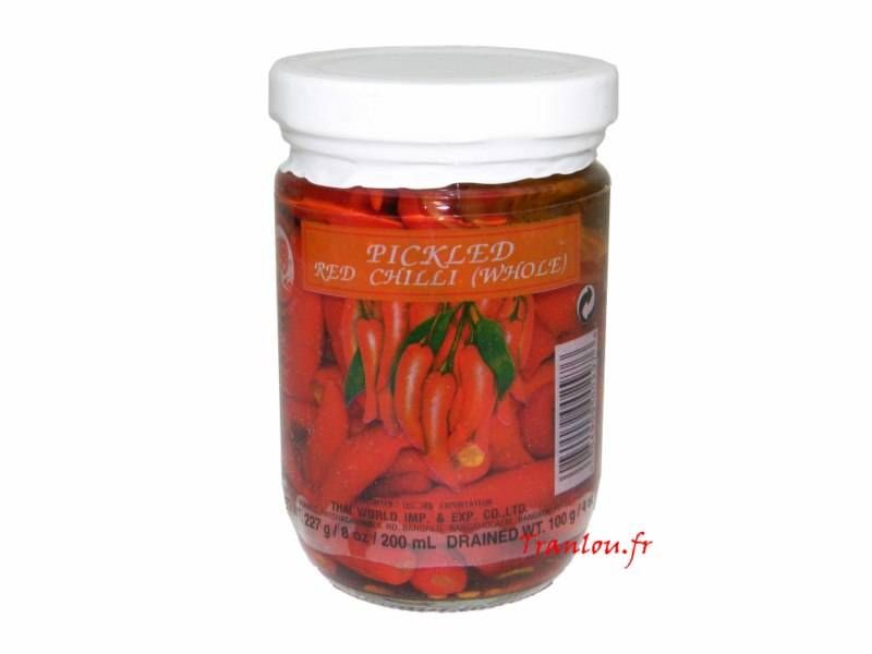 Piments rouges au vinaigre 227g Cock Brand
