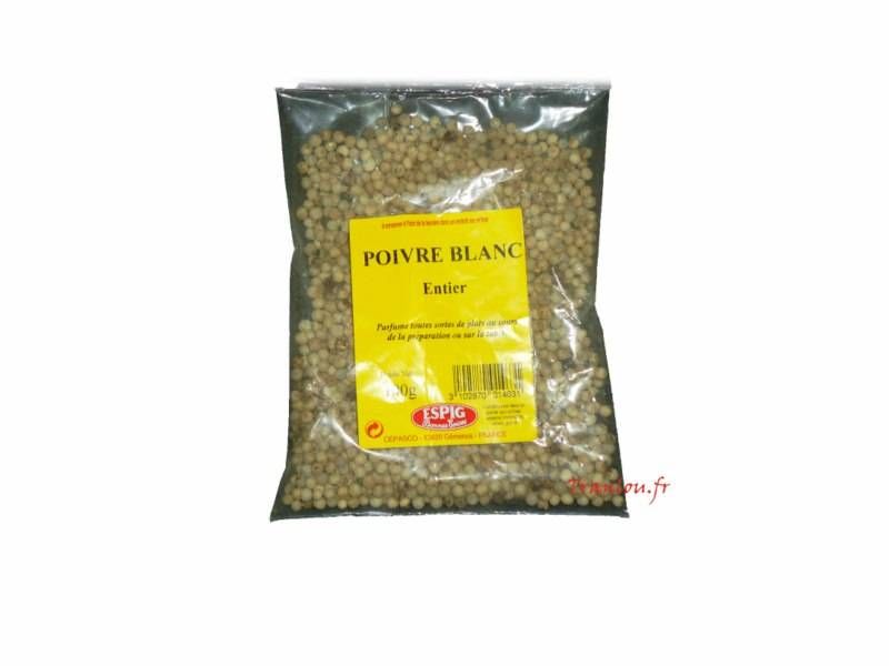 Poivre blanc entier 100g