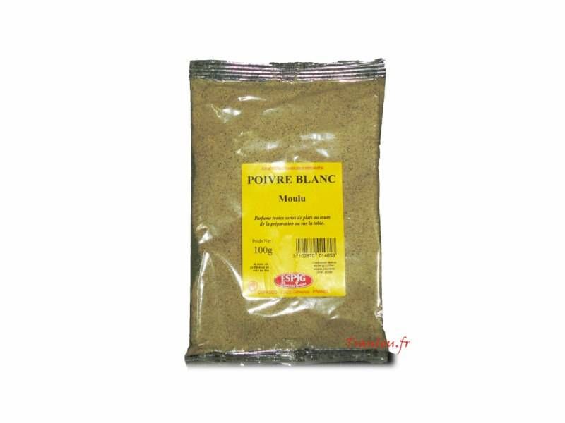 Poivre blanc moulu 100g