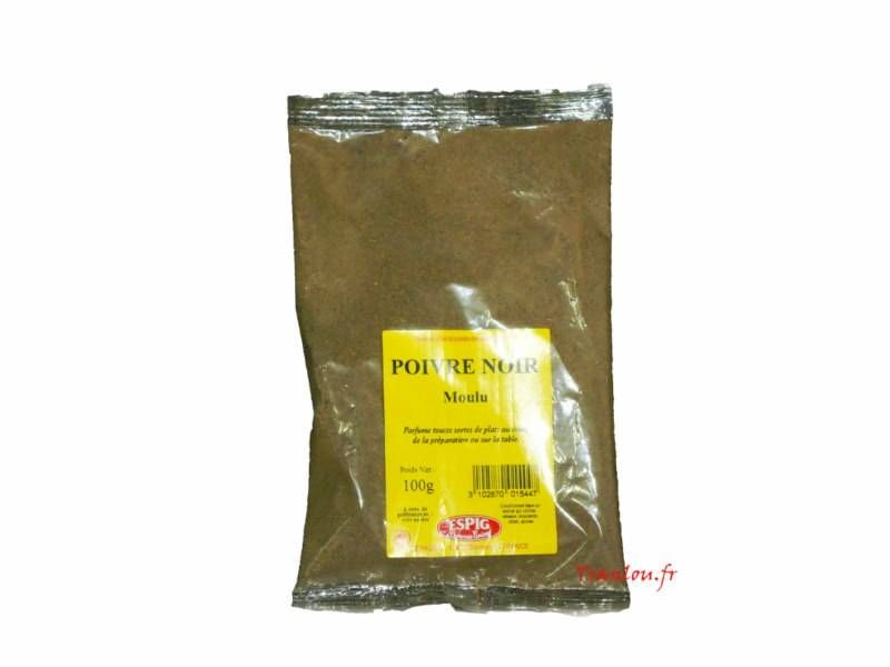 Poivre noir moulu 100g