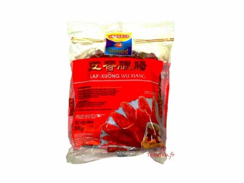 Saucisses chinoises aux 5 épices (lap Xuong wu xiang) 500g OK