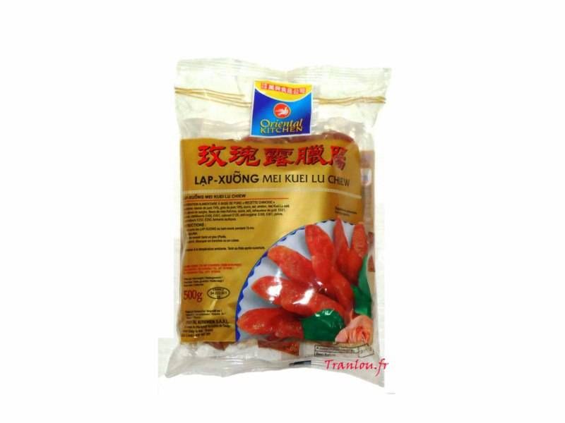 Saucisses chinoises ( lap Xuong ) au Mei Kuei Lu chiew 500g OK