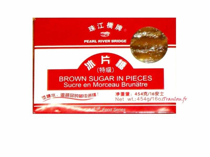 Sucre en morceau brunâtre 454g